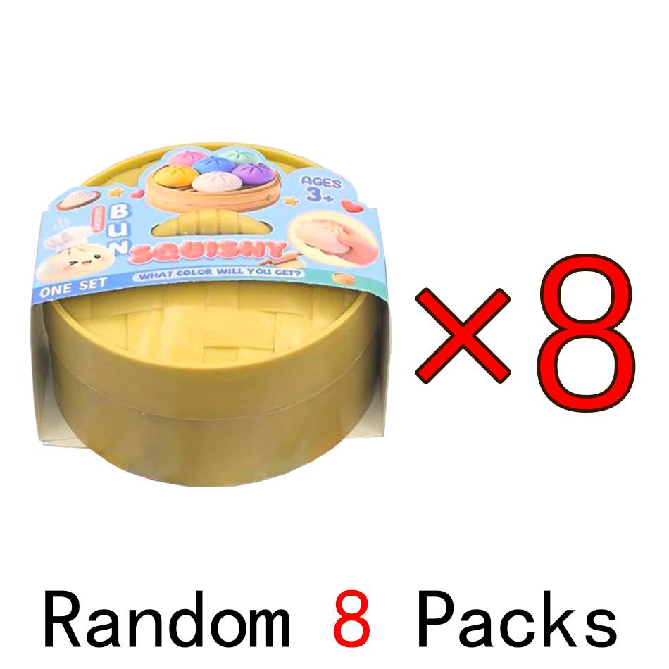 Colorful Dumpling Squishes Stress Balls Reusable Low Rebound Decompression Toys Home Decoration Friend Unique Birthday Gift