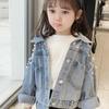 Pearls Beading Denim Jacket For Girls Fashion Coats Children Clothing Autumn Baby Girls Clothes Outerwear Jean Jackets Coat