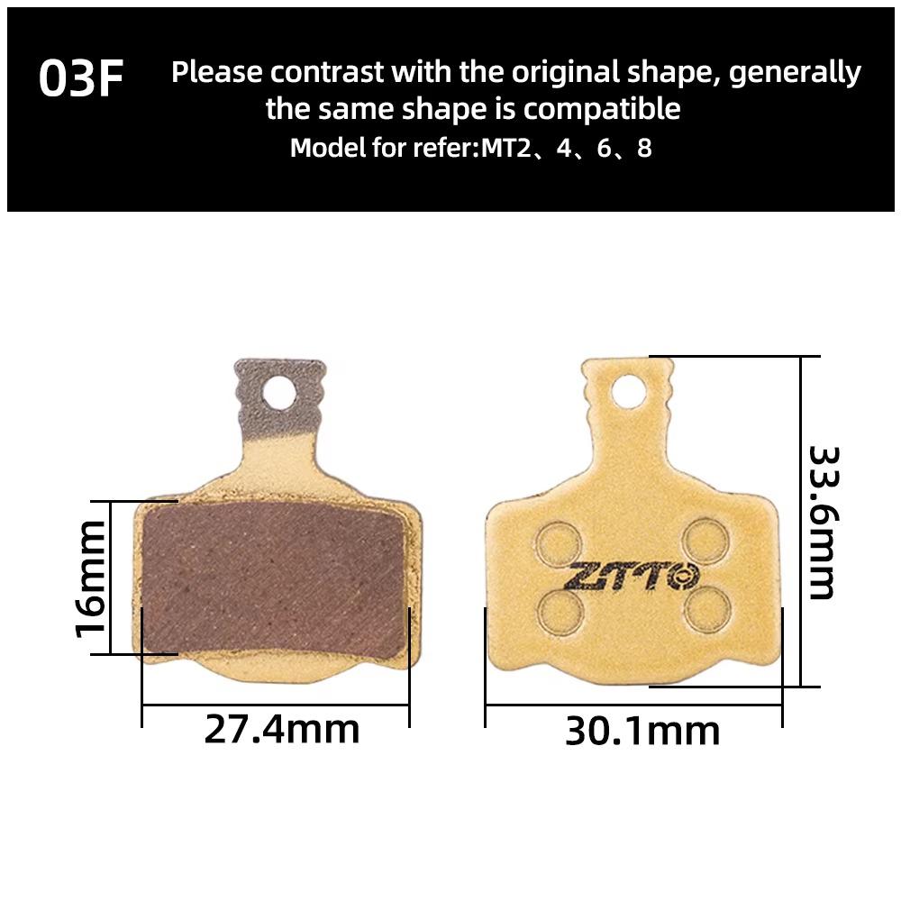 1 Pair Wear-resistant Disc Brake Pads Bicycle Accessories Copper Based