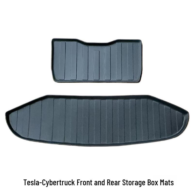 TPE Car Floor Mats for Tesla Model 3 (2021-2023) - Includes Front and Rear Trunk Mats, Thermoformed Design
