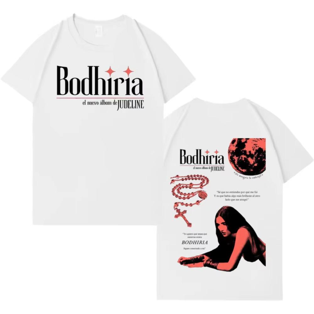 Singer Judeline Gothic Album Tour Print Tees Mens Womens T-shirts Short-sleeved Male Cotton Aesthetic Loose T-shirts