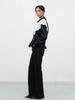 GENERALIDEA Round Collar Frill Blouse [Black] / Wbe3L03513