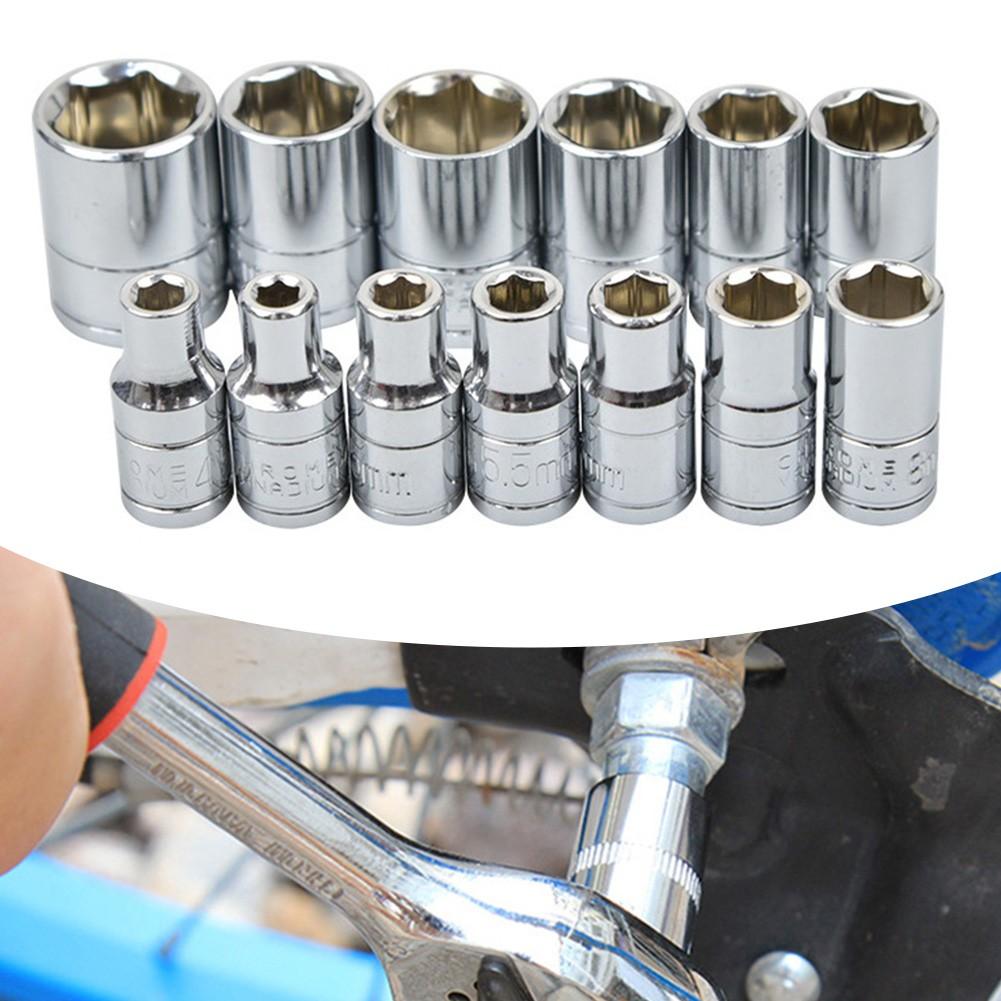 Slotted Ratchet Lock Design 14 Socket Wrench Head Sleeve for Secure Grip 1pc
