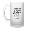 Chope À Bière - PLANETEE - J’peux Pas Je Préfère Les Koalas - 470 Ml - Verre Trempé Givré - Impression Sublimation