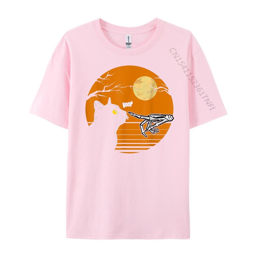 Cat Skeleton Hand Boop Halloween Pet Girl White Graphic Tee Summer Sale Print Sports T Shirt Unisex Fall High Quality Unisexs Tshirt