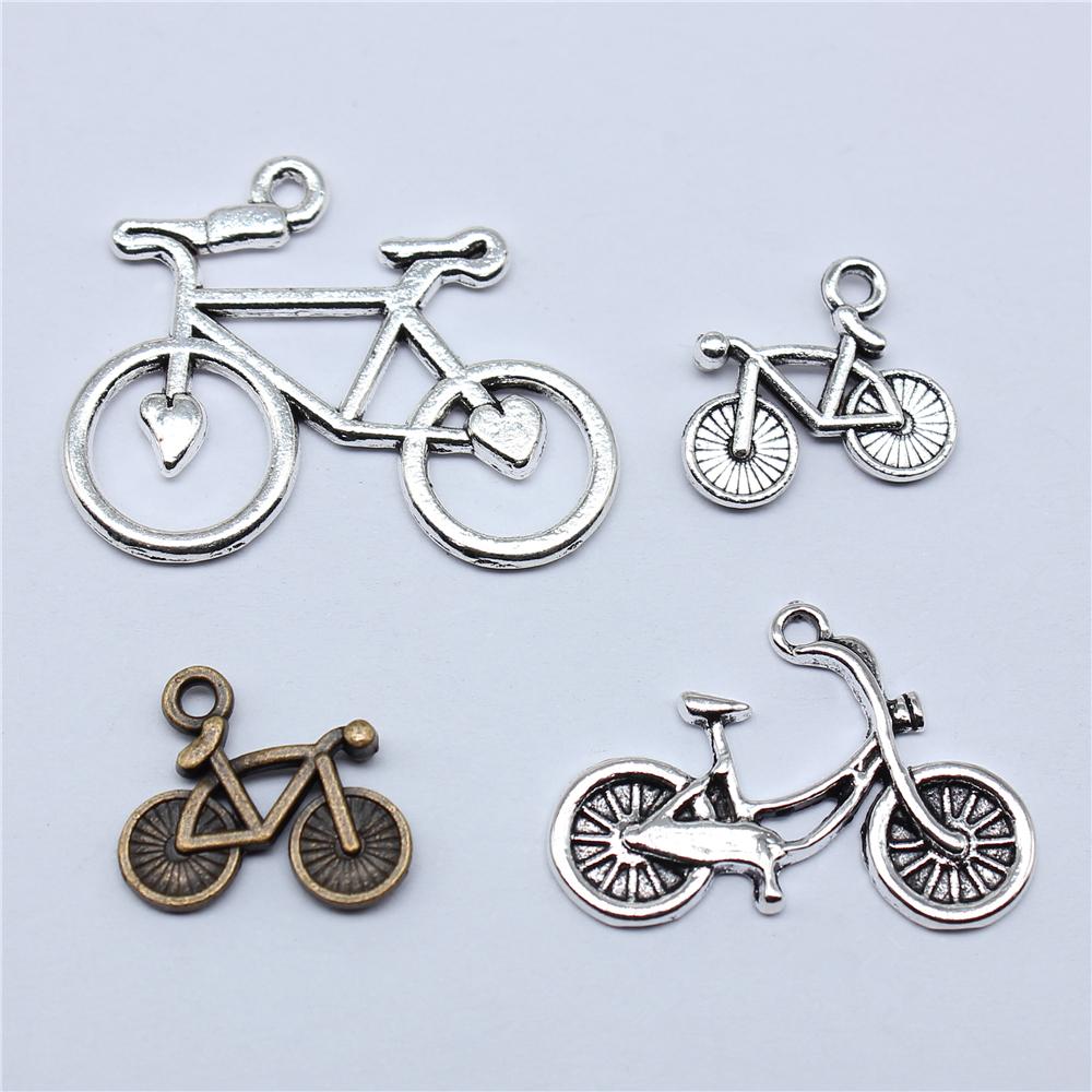 10pcs Motorcycle & Bikecycle Charms Pendants Antique Jewelry Making DIY Handmade CraftFor Jewelry Making