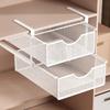 Under Shelf Storage Basket Multifunctional Simple Utility Easy To Install Under Cabinet Hanging Basket Rack for Home Closet