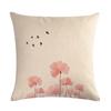 Dandelion Linen Pillowcase Sofa Car Waist Cushion Cover Home Soft Room Gift Printed On One Side 45*45Cm