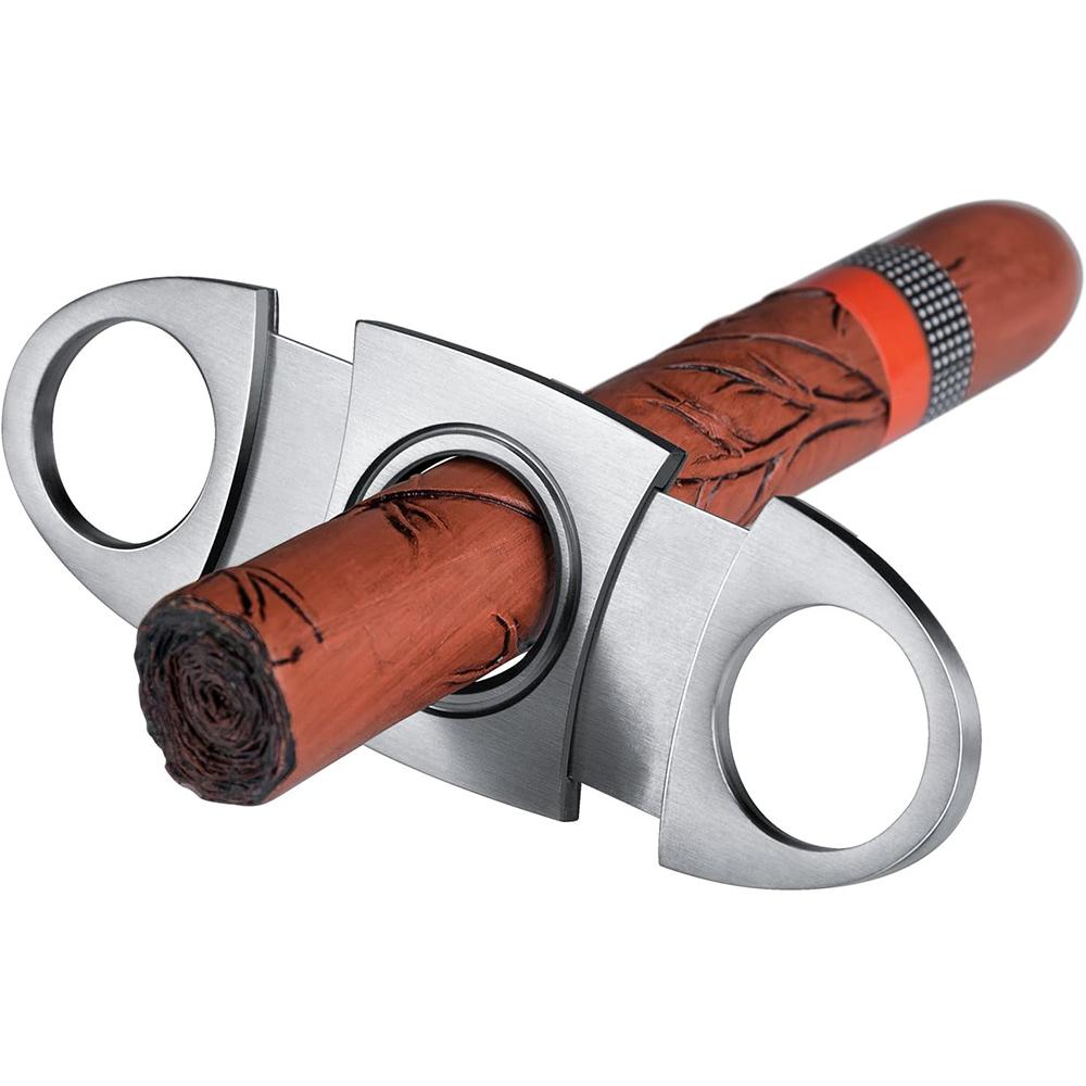 2Pcs Cigar Cutters Stainless Steel Pocket Cigar Tool For Most Sizes Of Cigars