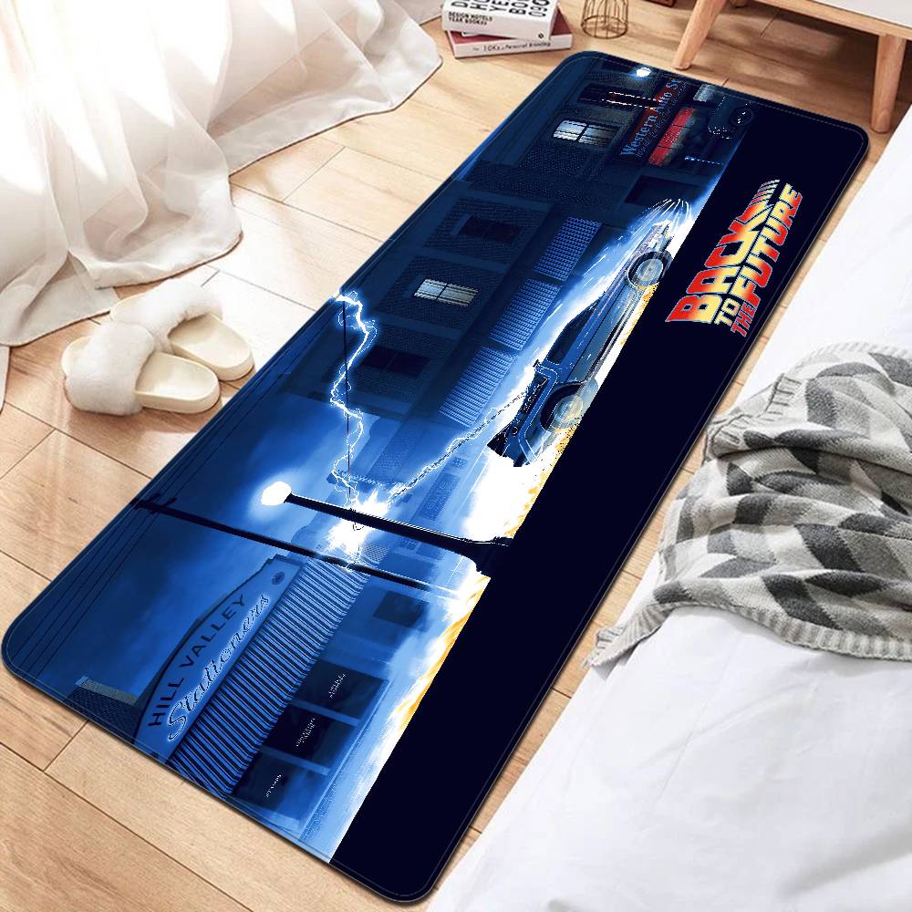 B-Back To The Future Entrance Door Mat Washable Non-Slip Living Room Sofa Chairs Area Mat Kitchen Welcome Doormat