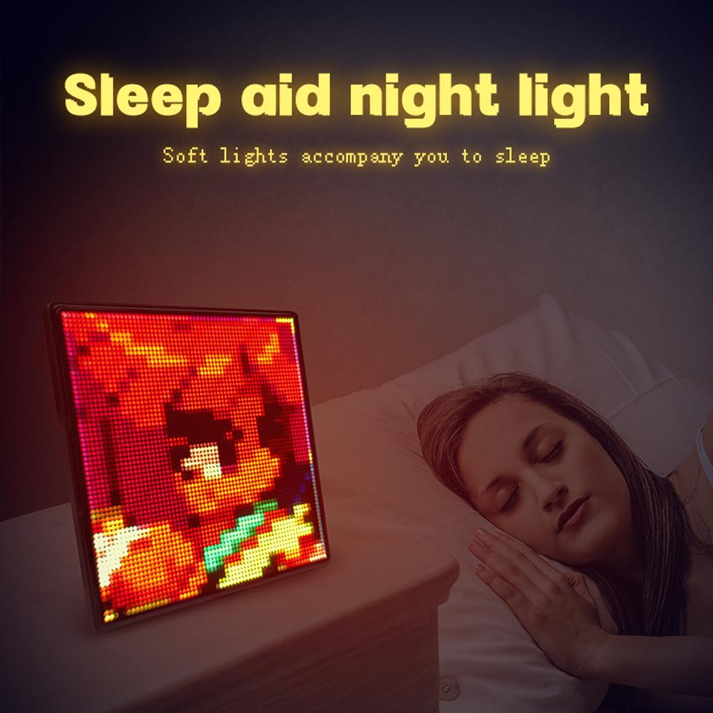 AD LED Panel DIY Smart LED Display Screens RGB LED Module Sign Matrix Pixel Creative Signboard Advertising Light Desktop Wall