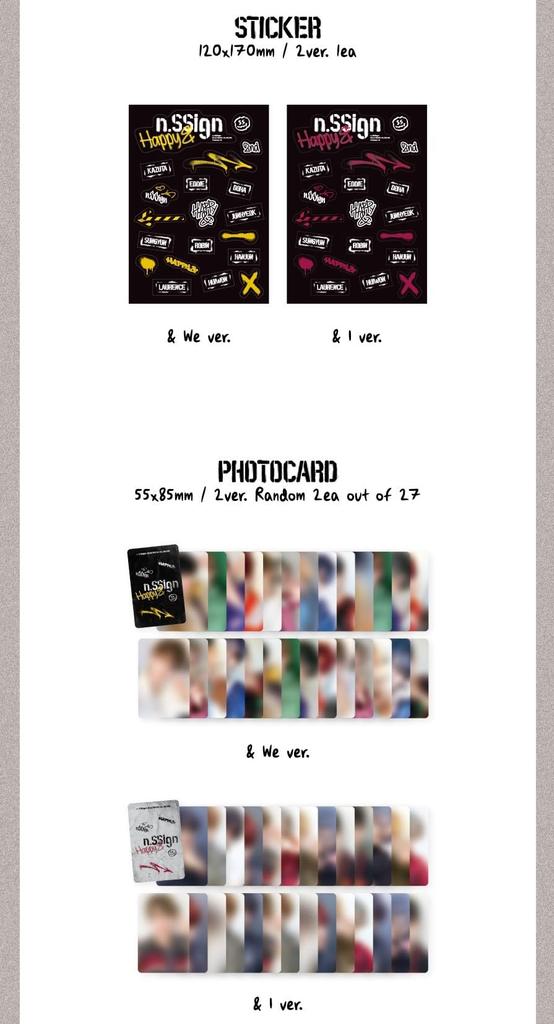 2nd Mini Album n.SSign 'Happy &' (Korean Edition)