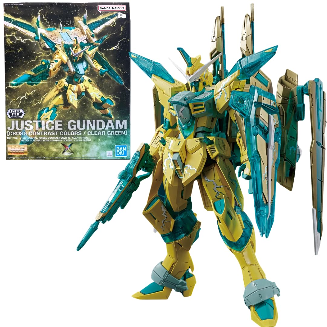 

MG 1/100 Justice Gundam [CROSS CONTRAST COLORS/CLEAR GREEN] Event Limited