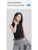 Tencel Lyocell Women's Sleeveless Knit Vest - Loose Round Neck Slimming Top