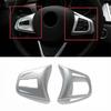 Fit For BMW X1 F48 2016- Silver Matte Inner Front Steering Wheel Frame Cover