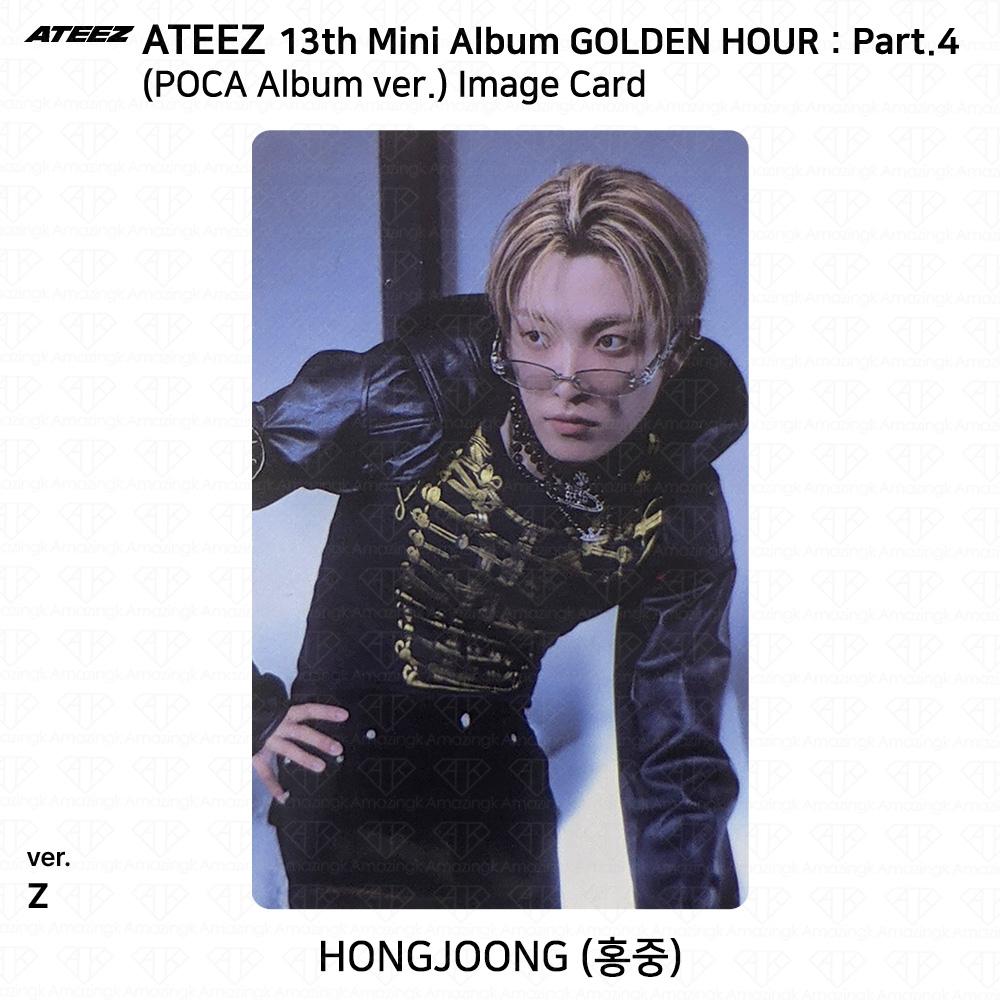 ATEEZ 13. Mini-Album Golden Hour Teil 4 POCA Album Version. Fotokarte