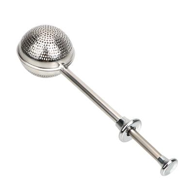 Infusor de té con filtro de metal, bola coladora de té, tetera de acero inoxidable, fácil de limpiar, reutilizable, accesorios para té con especias