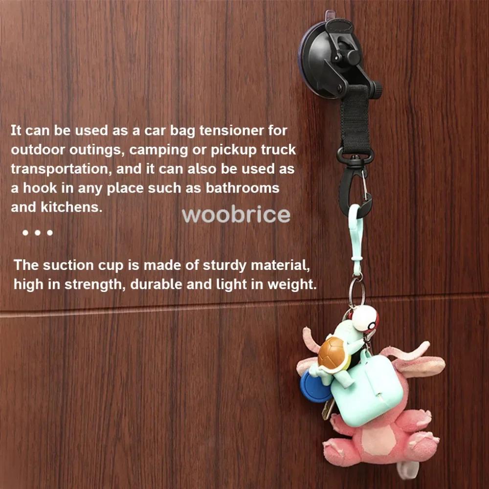 Tent Fixing Hook Carabiners Hooks Car Travel Climbing Portable Clothes Rack Vacuum Heavy Duty Coat Hangers Suction Cups Camper
