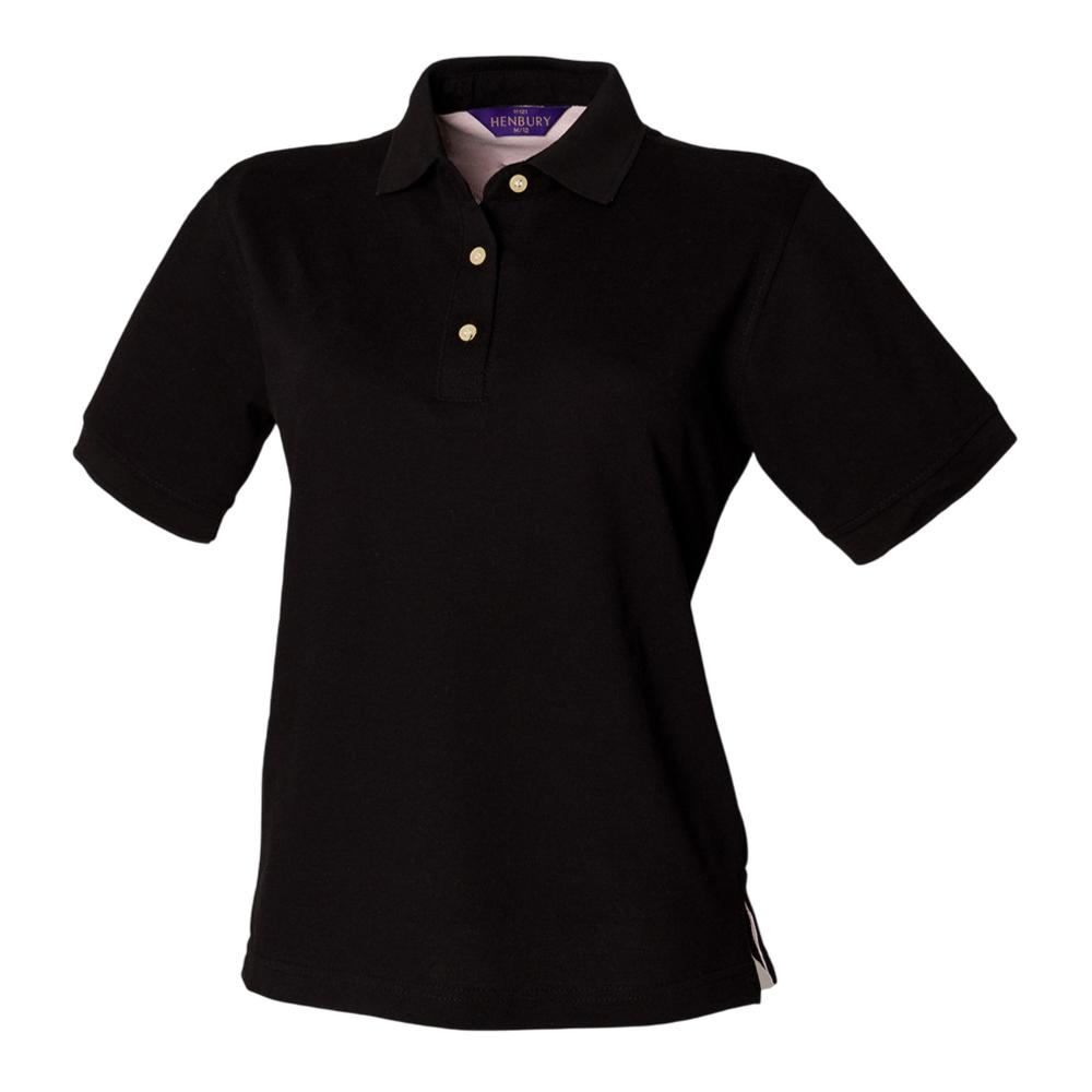 Henbury Womens/Ladies Classic Cotton Pique Polo Shirt