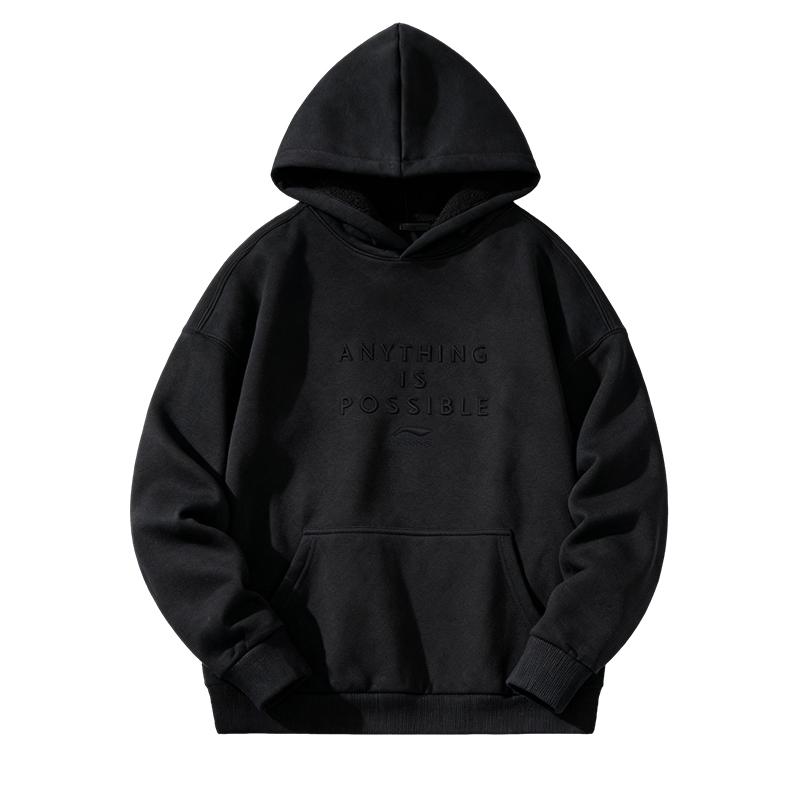 Li Ning Sweatshirts Unisex Hooded Moderate AWCT747-3 L