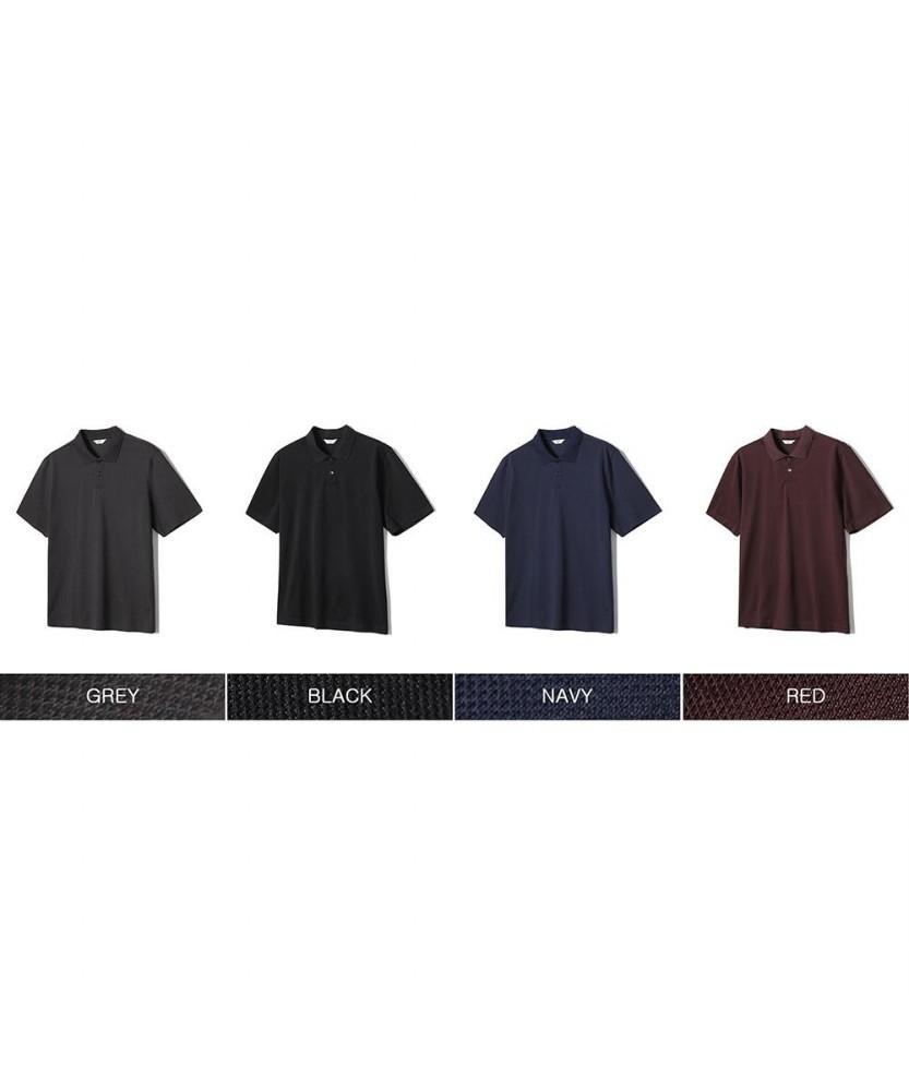 NOTIG Cotton Blend Aerocool Pique T-Shirt Black_Oks2T1Ts103K1