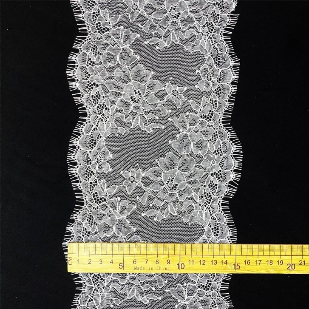 3Meters Length Mesh Lace Trims 15cm Width Lace Sewing Trims Eyelash Lace Trims Garment Making