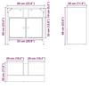 VidaXL Bathroom Vanity Unit Artisan Oak 60x30x60 Cm, Bathroom Vanity Cabinet, Bathroom Furniture 862233