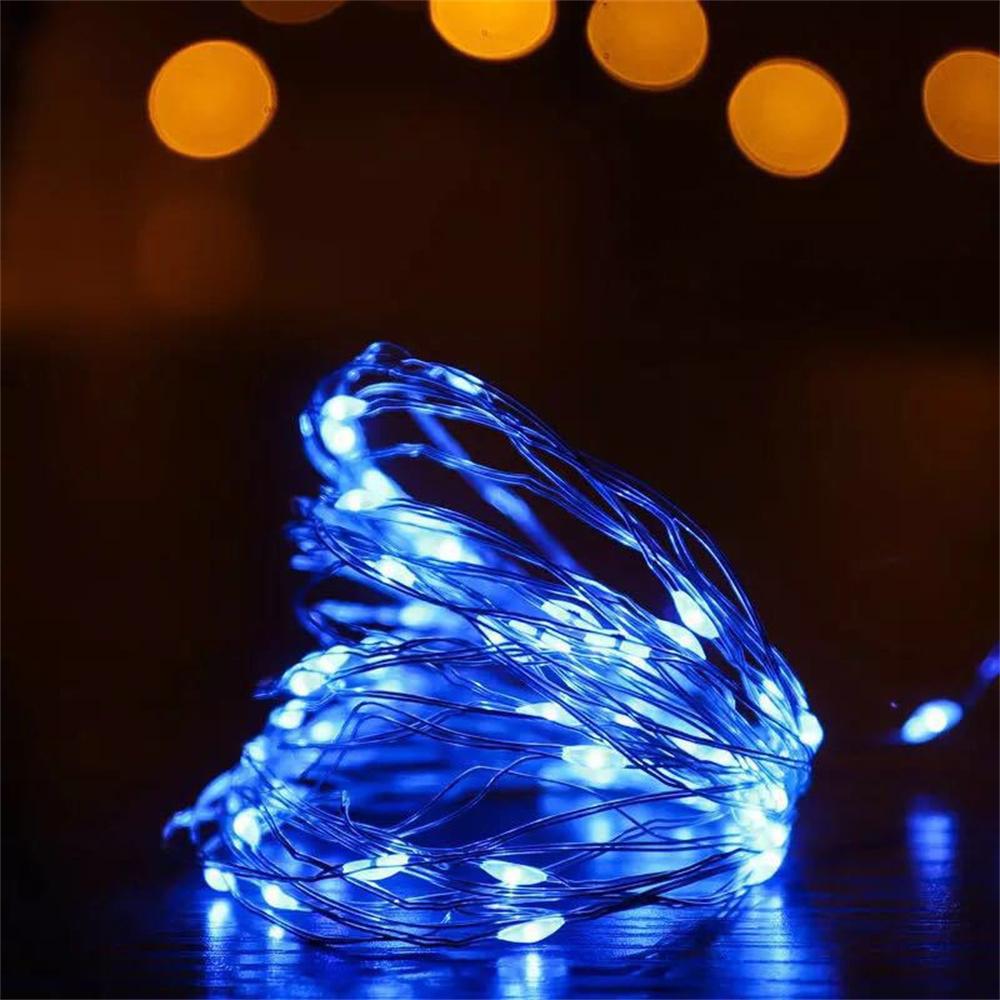5Pcs 2M 20 Lights Fairy String Lights Micro Rice Copper Wire Christmas Light