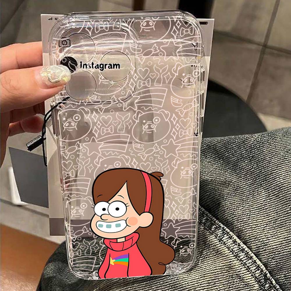 Cute G-gravity Falls-S Phone Case Soft Transparent Case For IPhone 17 16 15 14 13 12 11 Pro Max Mini Plus Cover Case