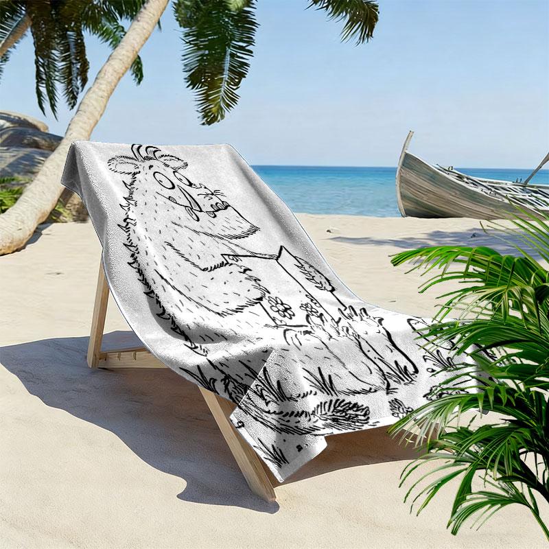 The Gruffalo poster Beach Towel, Large Soft Quick Dry Towel for Beach Camping Swimming