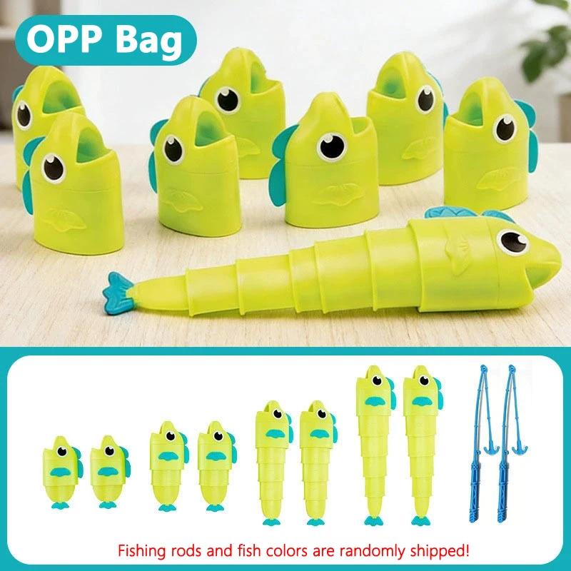 Fishing Master Extendable Fishing Battle Game for Two Players Battle Family Board Game Educational Puzzle Toy for Kids Adults