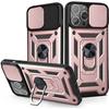 Protective Case - PROSHOP - for iPhone 13 Pro Max - Pink - Shockproof - Magnetic Stand