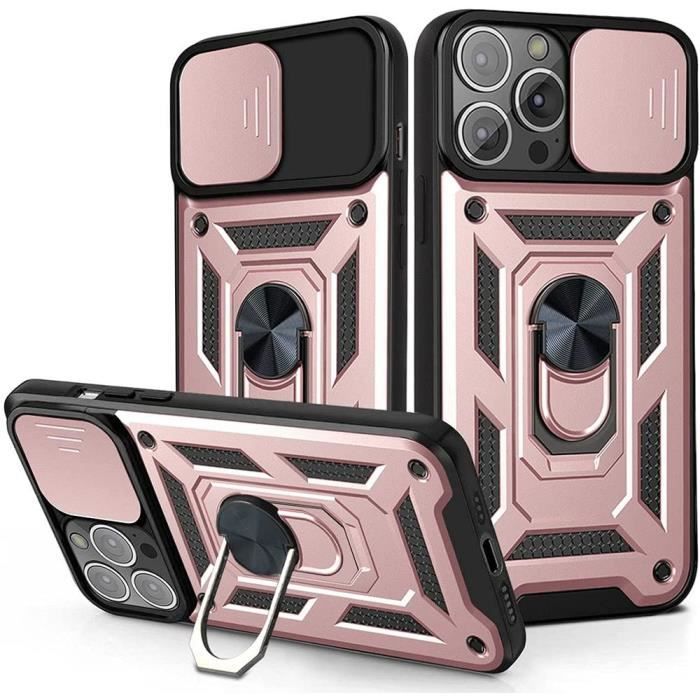Protective Case - PROSHOP - for iPhone 13 Pro Max - Pink - Shockproof - Magnetic Stand