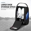 Unisex Golf Shoe Holder Bag with Zipper Nylon Travel Shoes Carrier Bags Hand-Held Breathable Ultra-light for Outdoor Sports