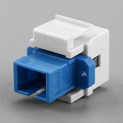 מתאם מודול סיב אופטי Keystone Jack Sc, מחבר זכר/נקבה Sc F/F Keystone למארז פנל קיר בלוק טרמינלים, מתאם למארז הרכבה