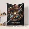 1pc The Flash Blanket Lightweight Flannel Throw For Sofa, Bed, Travel, Livingroom, Office, Couch, Chair, And Bed