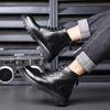 Fashion Men Comfortable Walking Boot 2024 Men's High-top Fashion Shoes New Motorcycle and Ankle Boots Waterproof Boots Men Leather Shoes