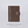 Card bag buckle automatic elastic card cover access control protective cover plaid aluminum box 20% off change bag trend card bag