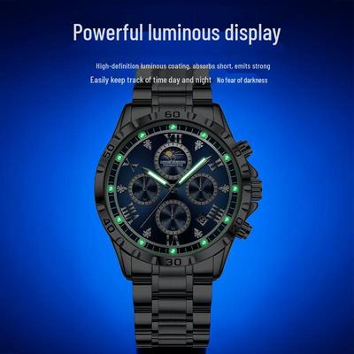 2025 Men's Quartz Multifunctional Waterproof Business Wristwatch