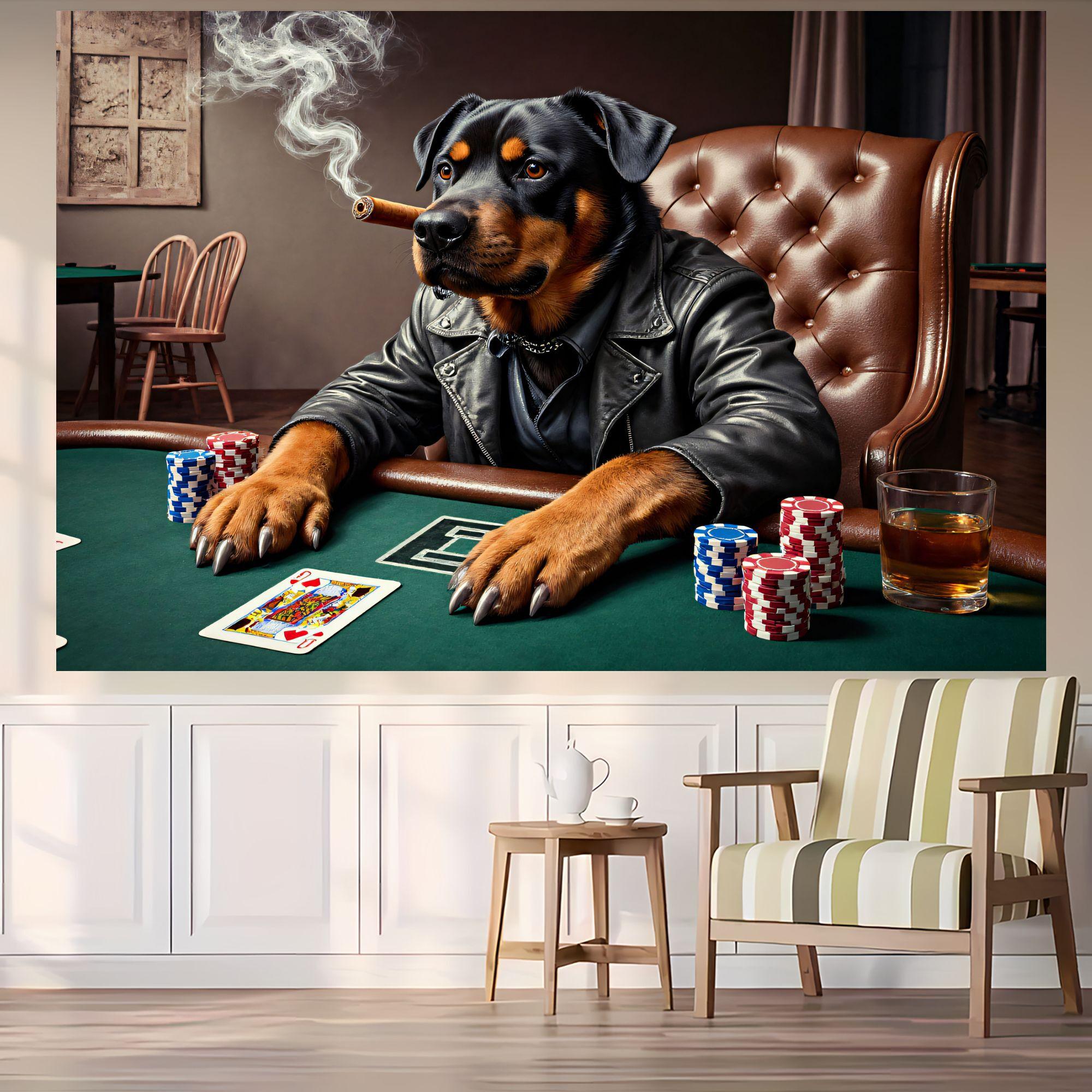 

Cool Dog Brand Table Theme digital printing polyester wall tapestry suitable for use in living rooms bedrooms offices bars party 74x94cm(29x37in)