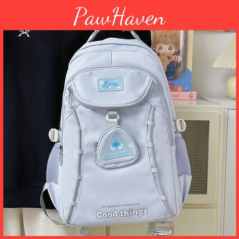 Cute Minimalist Nylon School Backpack For Teens College Schoolbags Students