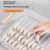 Dumpling Organizers Box Featuring Stackable Designs and Easy Cleaning PP Materials for Kitchen Refrigerator Storage