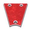 Guitar Truss Rod Cover 3 Hole Triangular Metal Truss Rod Plate Replacement for Electric Guitar Bass Protection GR41A