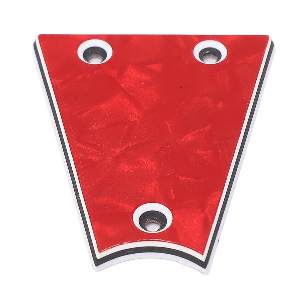 Guitar Truss Rod Cover 3 Hole Triangular Metal Truss Rod Plate Replacement for Electric Guitar Bass Protection GR41A