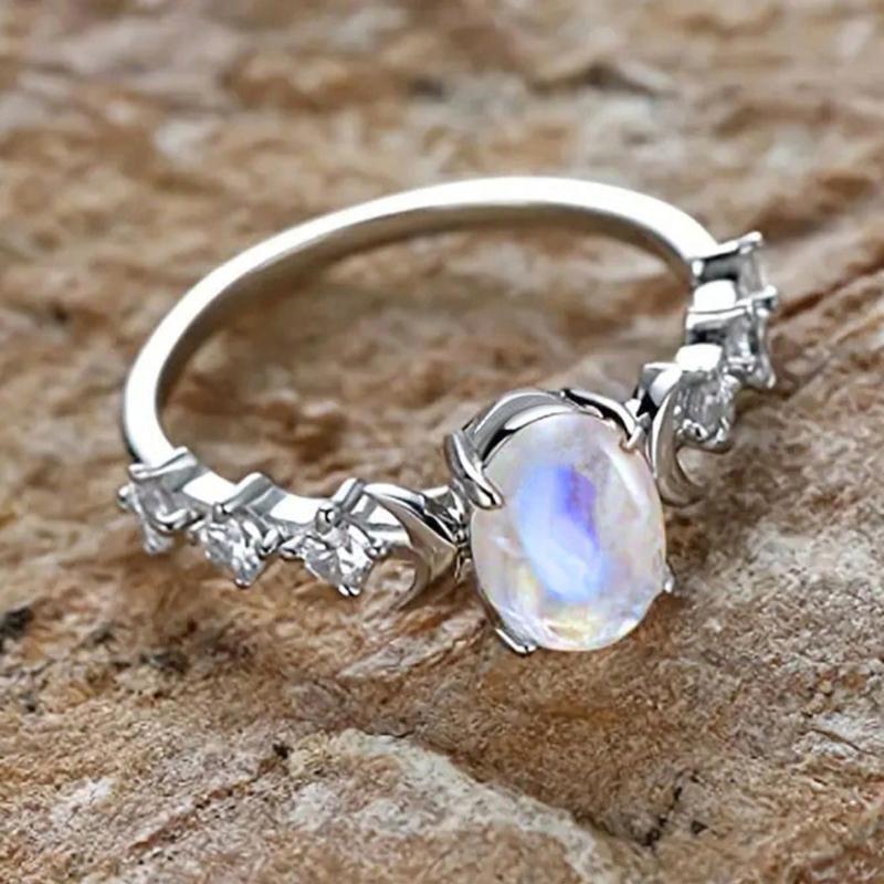 1 PC Fashion Cubic Zirconia Ring For Women For Wedding Engagement Party Jewelry Valentine's Day Gift