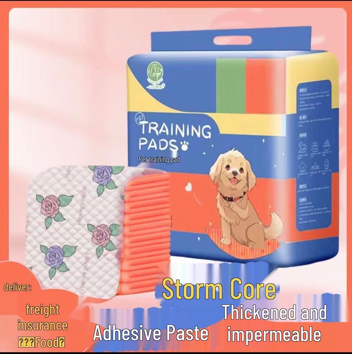 

Heart Companion High-Absorbency Deodorizing Pet Diaper Mat with Adhesive Backing Pink M 10pcs Simple Pack