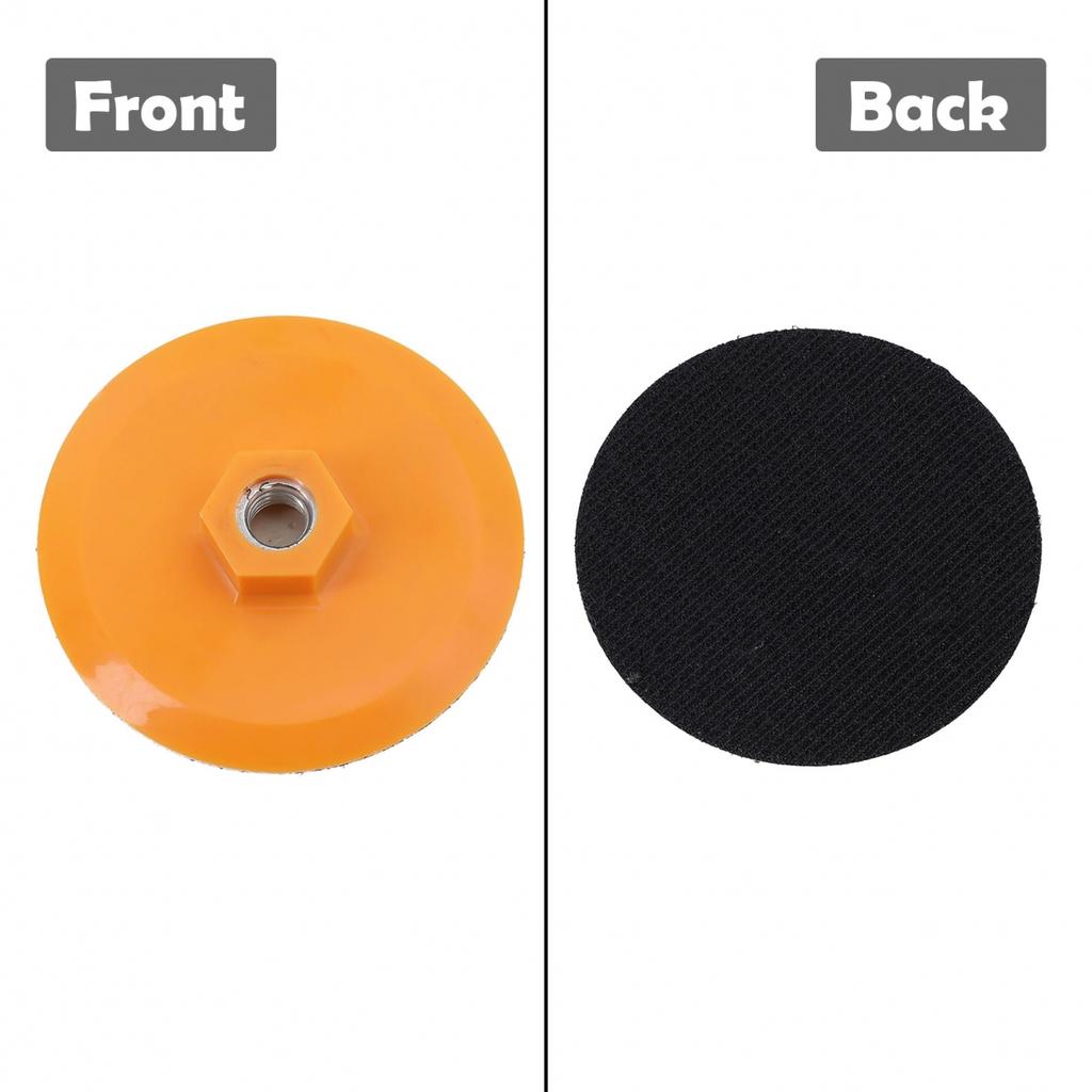Backing Pad Polishing Pad M Pc Plastic Middle Soft Layer Black Hook