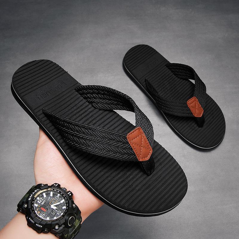 2024 New Manufacturer Flip-flops Men's Indoor and Outdoor Flip-flops Large Size Beach Flip-flops