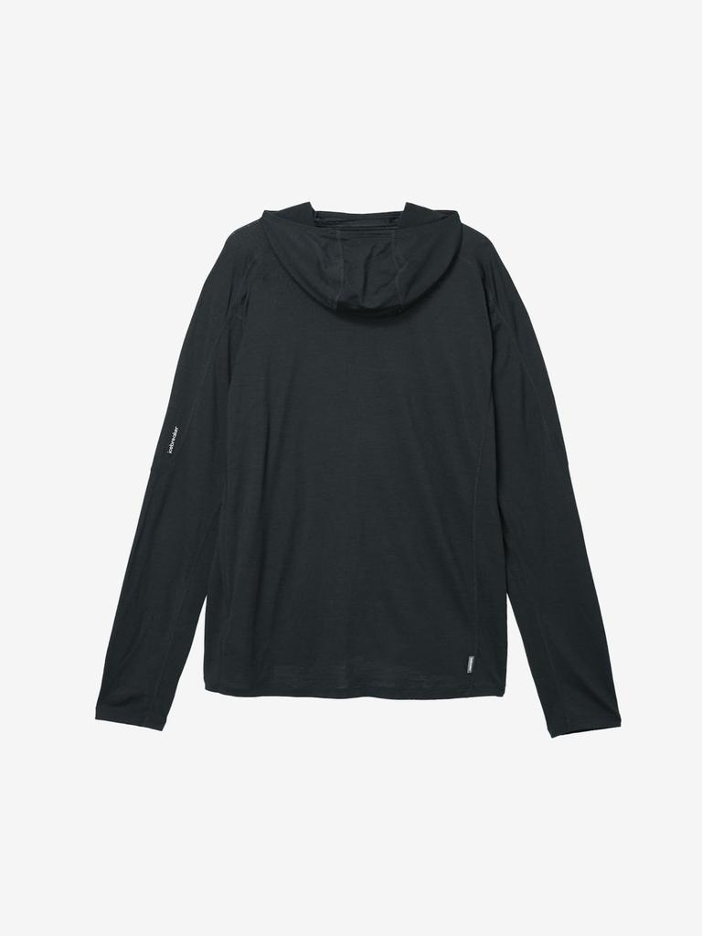 [Icebreaker] Long-sleeved T-shirt M 150 MerinoFine Ace LS Hoodie Black S