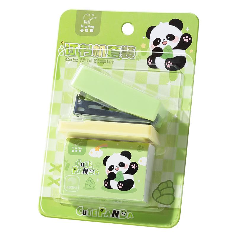 

Капибара и Панда Степлеры 400 шт. Набор скоб 24/6 Мультяшный дизайн Портативный биндер Офисные инструменты для сшивания Школа